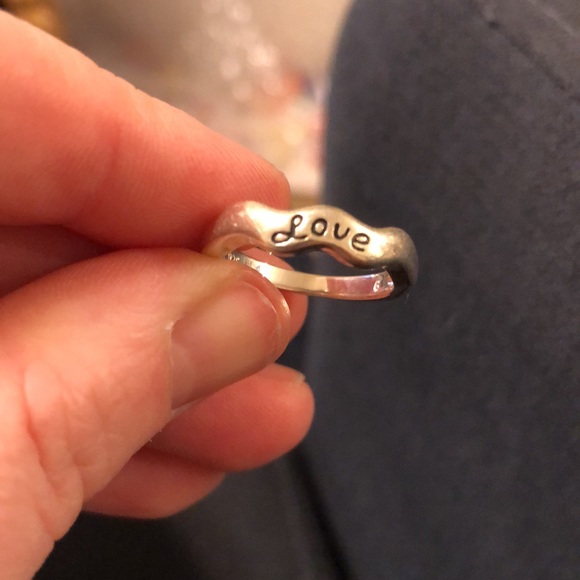 Vintage Jewelry 925 Sterling Silver Love Ring Poshmark